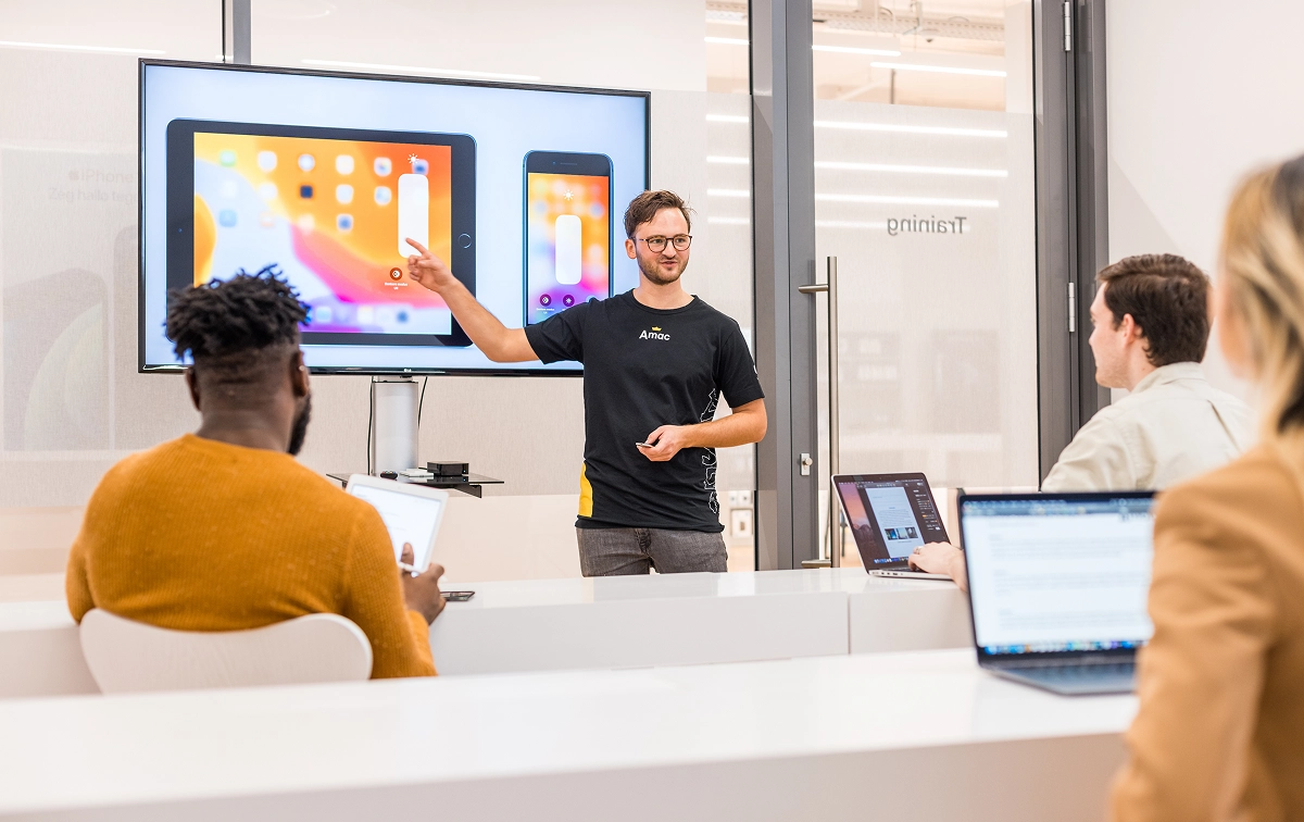 Amac training uitleg in de winkel